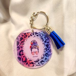 Handmade acrylic sublimated keychain